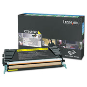 Lexmark Original High Yield Laser Toner Cartridge - Yellow - 1 Each