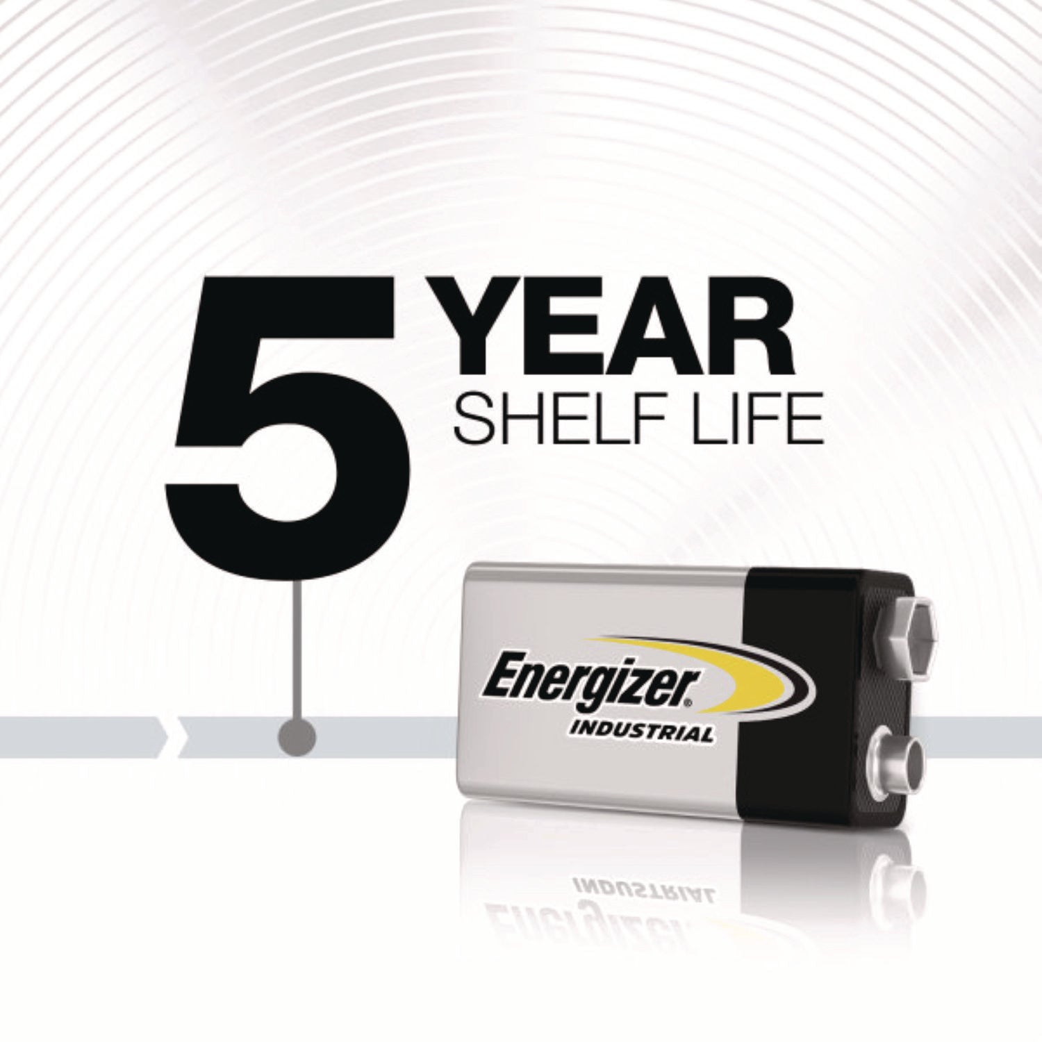 Energizer Industrial Battery - For Gas Detector, Smoke Detector, Stud Finder - 9V - 9 V - 12 / Box