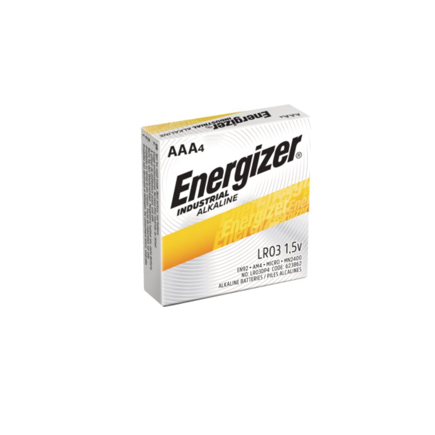Energizer Industrial Battery - For Vending Machine, Office, Classroom, Electronics, Construction - AAA - 24 / Box