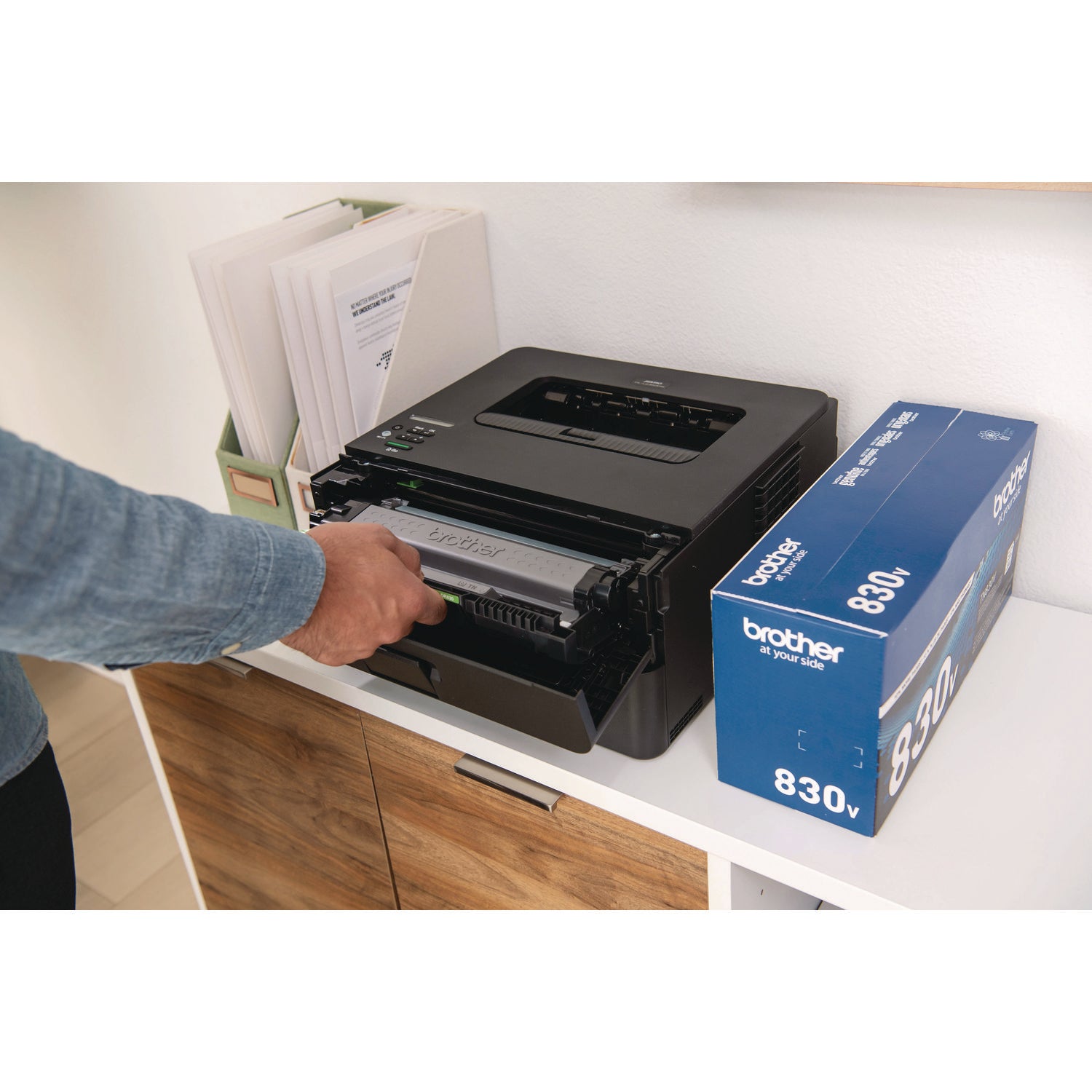 36 ppm Mono - 1200 x 1200 dpi Print - Automatic Duplex Print - 250 Sheets Input - Ethernet - Wireless LAN - Apple AirPrint, Mopria, Brother Mobile Connect - 35000 Pages Duty Cycle - Plain Paper Print - USB