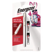 Energizer LED Pen Light - LED - 35 lm Lumen - AAA - Battery - Stainless Steel - Impact Resistant, Drop Resistant - Silver - 1 Each