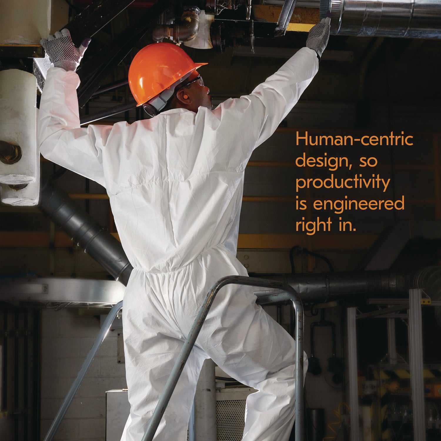 A20 Breathable Particle Protection Coveralls, Zip Front, Elastic Back, Wrists, Ankles, 3X-Large, White, 20/Carton