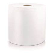 1 Ply - 8" Width x 800 ft Length - White - Virgin Fiber - 6 / Carton