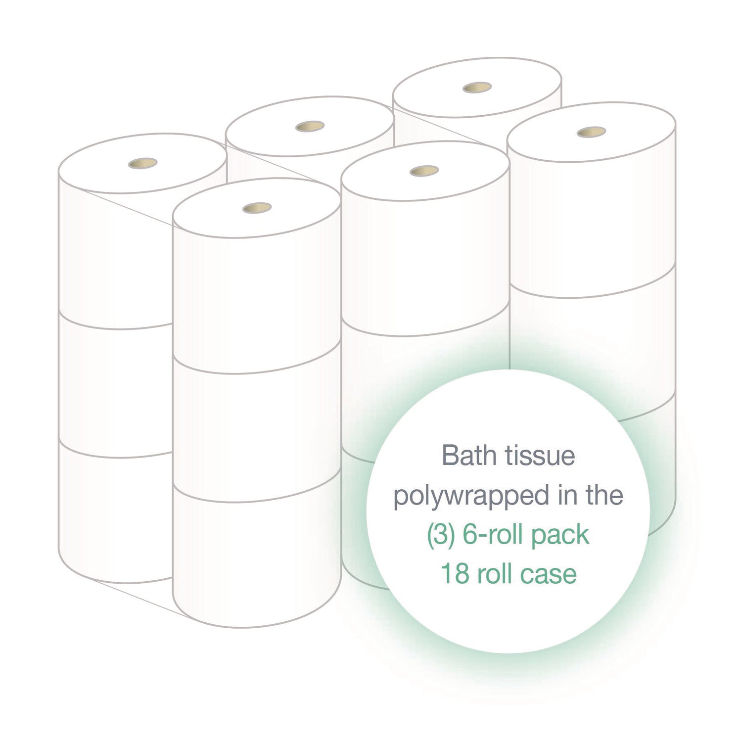LoCor Bath Tissue - 2 Ply - 3.85" Width x 4.05" Length - 1500 Sheets/Roll - White - Fiber - 18 / Carton