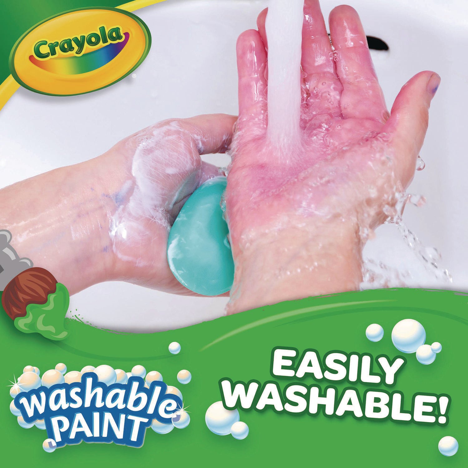 Crayola Artista II Washable Tempera Paints - 1 Color(s) - Brown - 16 oz - Washable - 1 Each