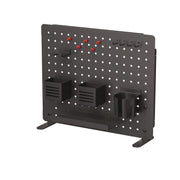 Kantek Pegboard Organizer Board with Accessories, Black, Powder Coated Steel, 17.40" x 21.50" x 3.80", 1 Each