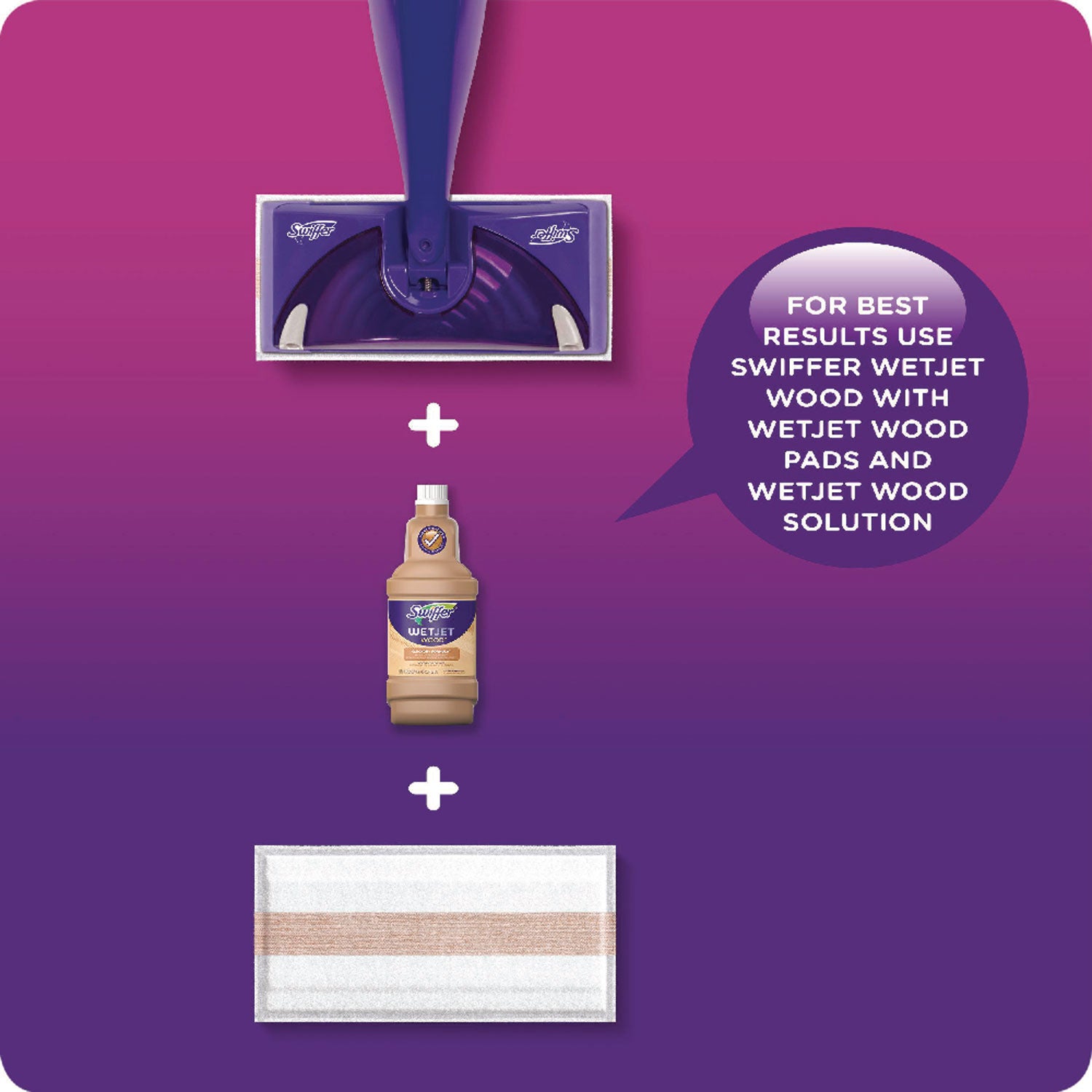 Swiffer WetJet Floor Cleaner - For Multi Surface, Multipurpose - Liquid - 42.2 fl oz (1.3 quart) - Lavender Vanilla Scent - Non-streaking, Phosphate-free, Quick Drying - Purple - 4 / Carton