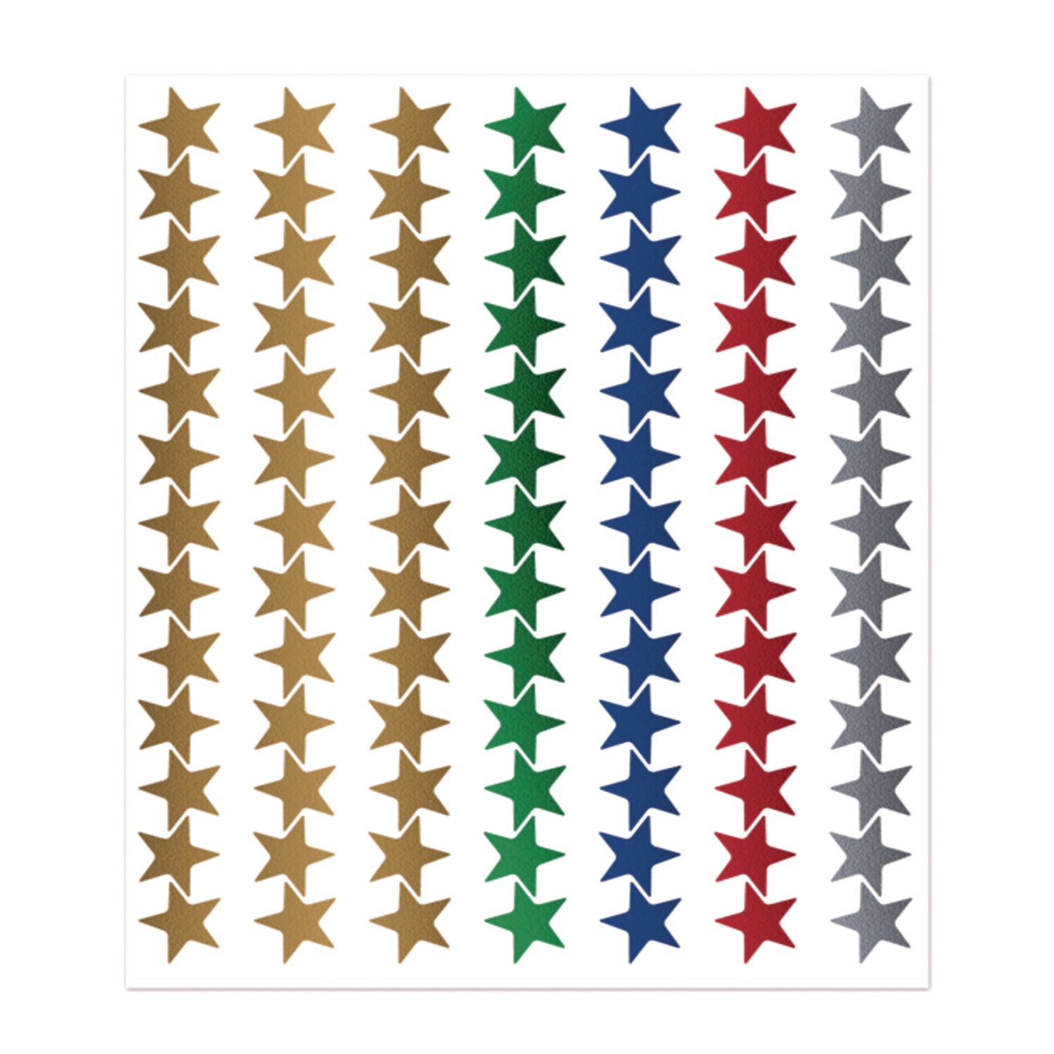 Assorted Foil Stars Stickers Valu-Pak