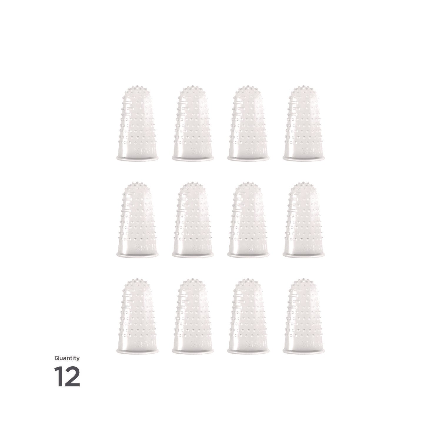 Micro-Gel Fingertips, Size 11, Small, Clear, 12/Pack