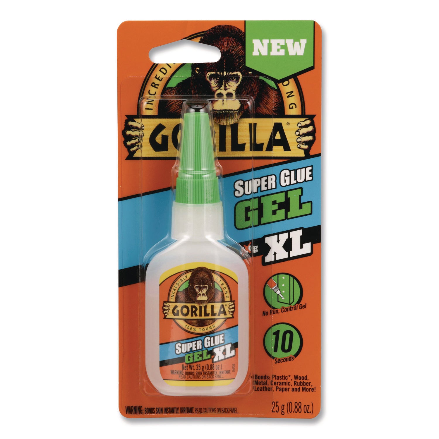 Super Glue Gel, 0.88 oz, Dries Clear