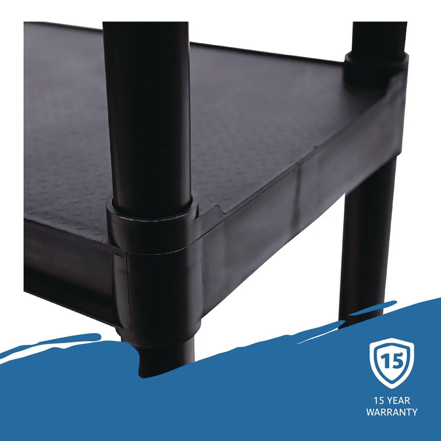 Rough n Ready® 4 Shelf, Black