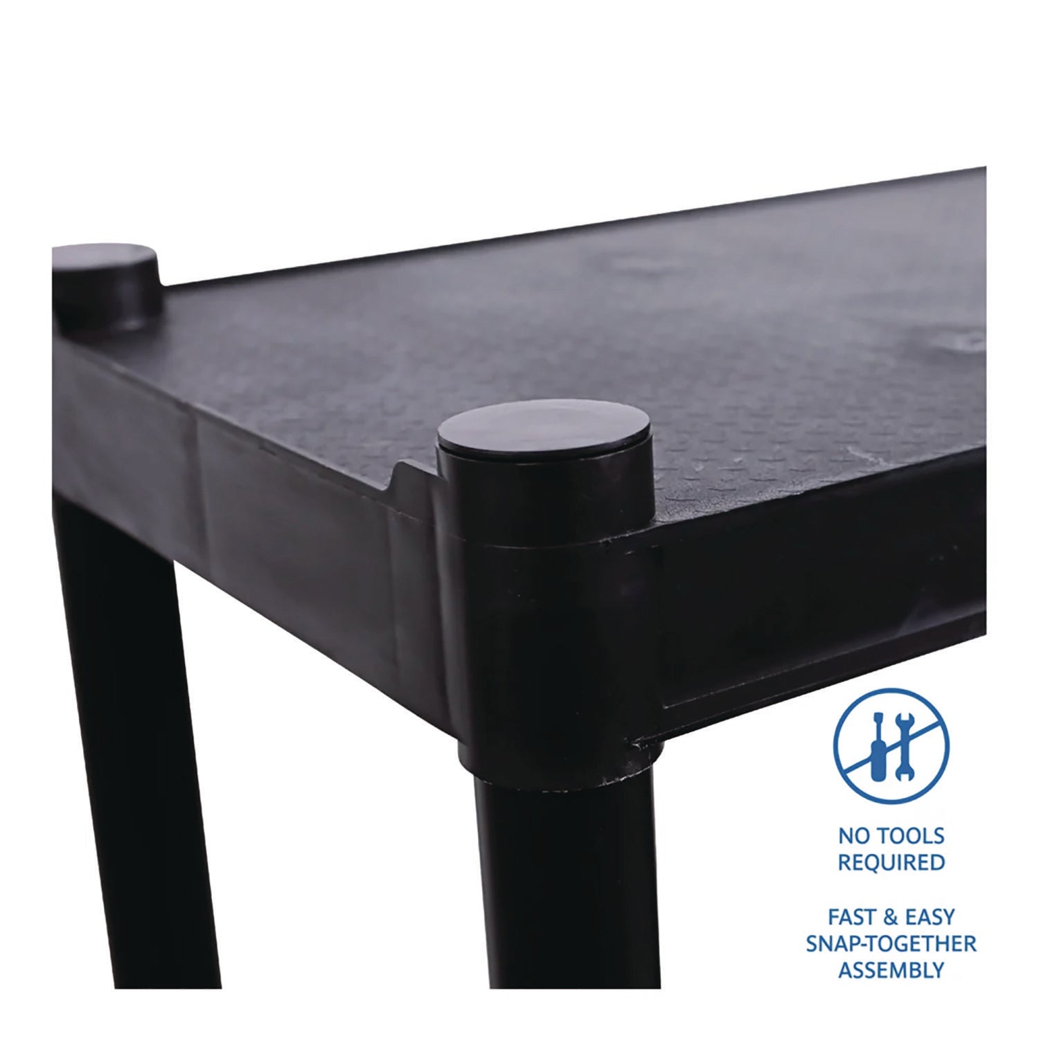 Rough n Ready® 4 Shelf, Black