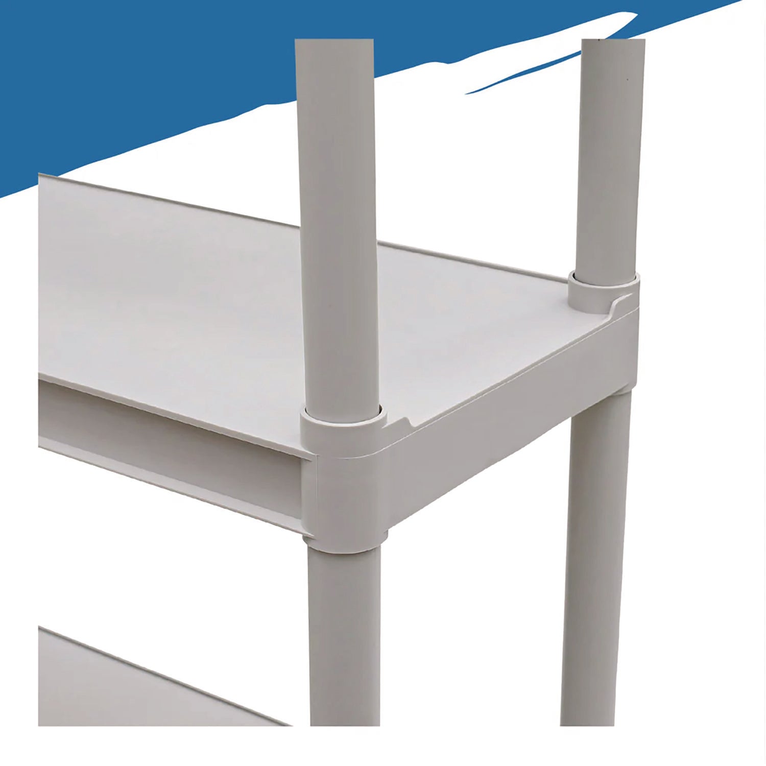 Rough n Ready® 4 Shelf, Platinum
