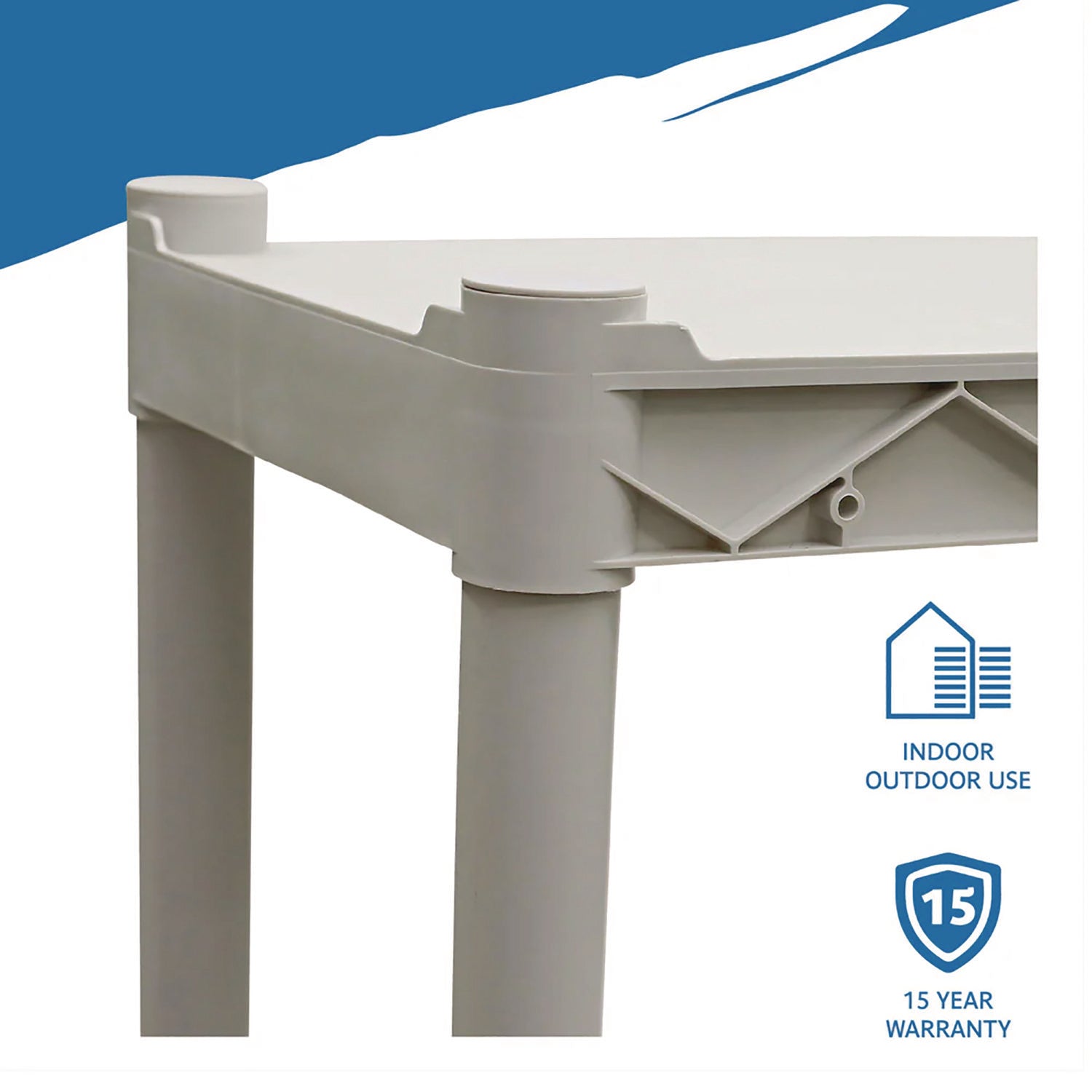 Rough n Ready® 4 Shelf, Platinum