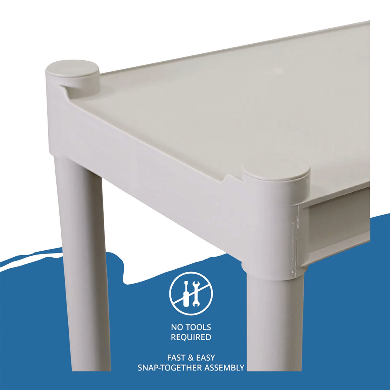 Rough n Ready® 4 Shelf, Platinum