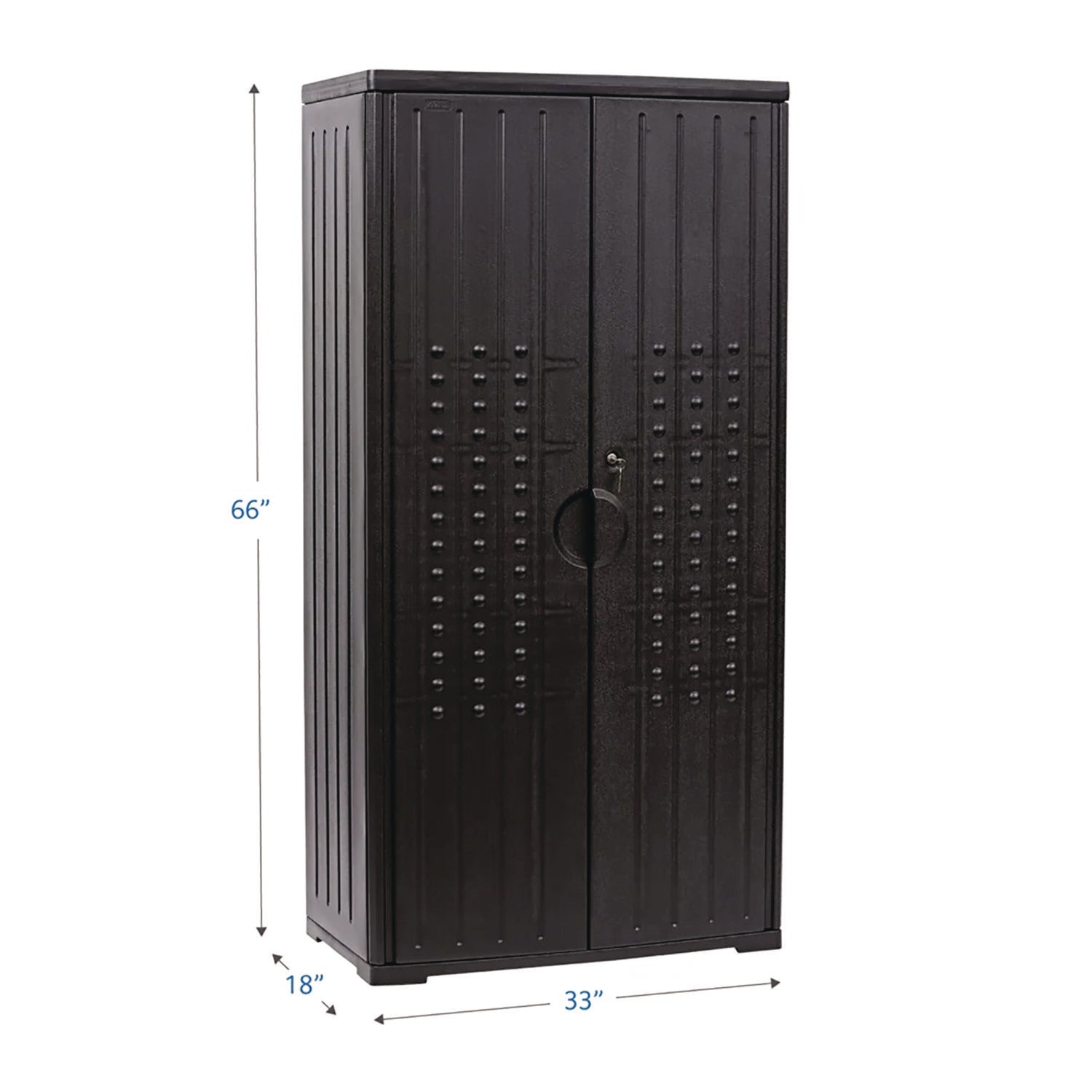 Rough n Ready® 66" Storage Cabinet, Black