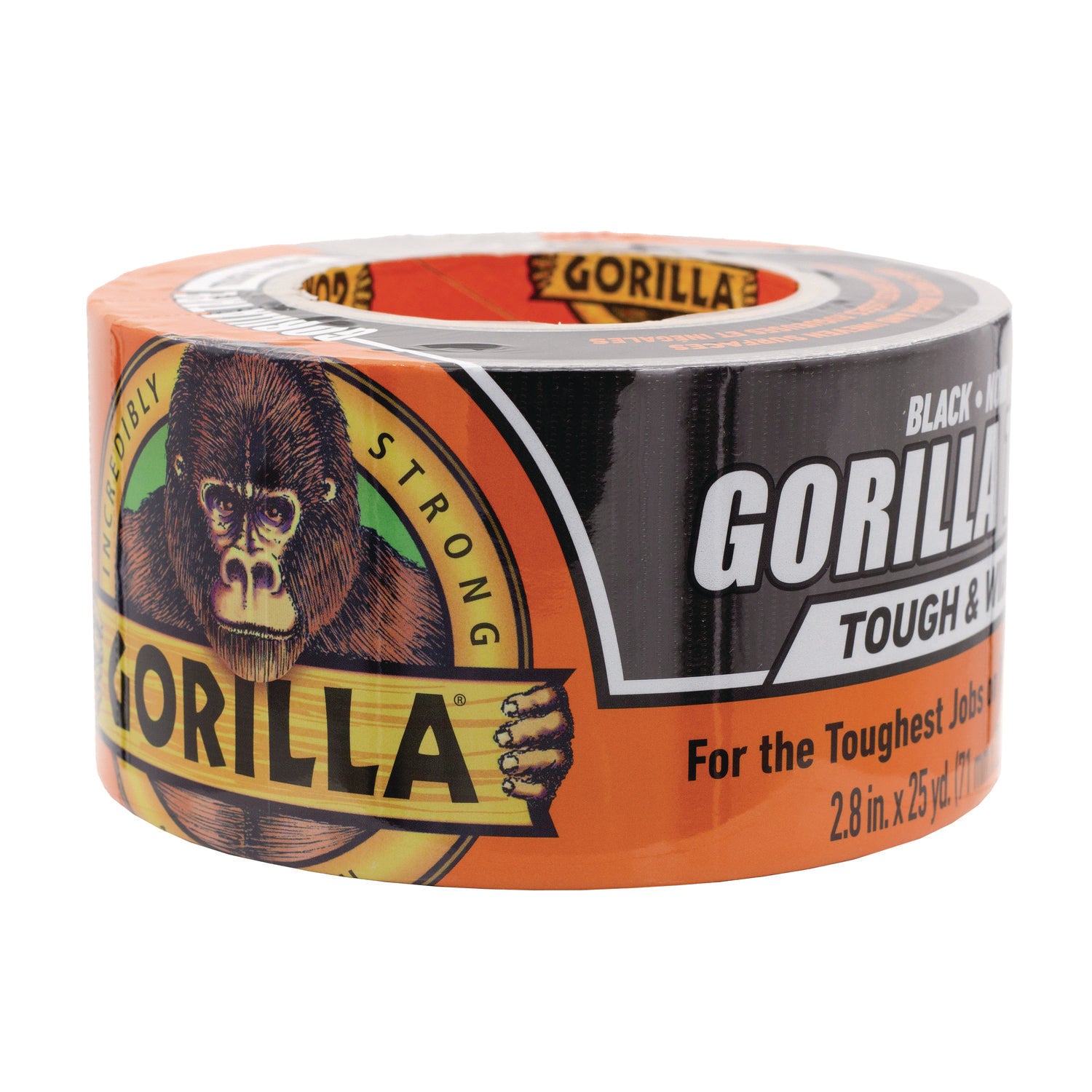 106425 Gorilla 2.88 In. x 25 Yd. Tough & Wide Heavy-Duty Duct Tape, Black