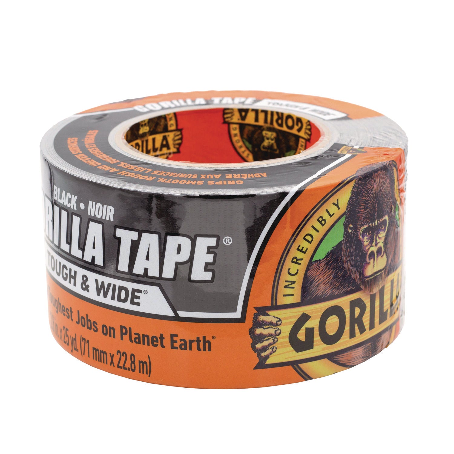 106425 Gorilla 2.88 In. x 25 Yd. Tough & Wide Heavy-Duty Duct Tape, Black