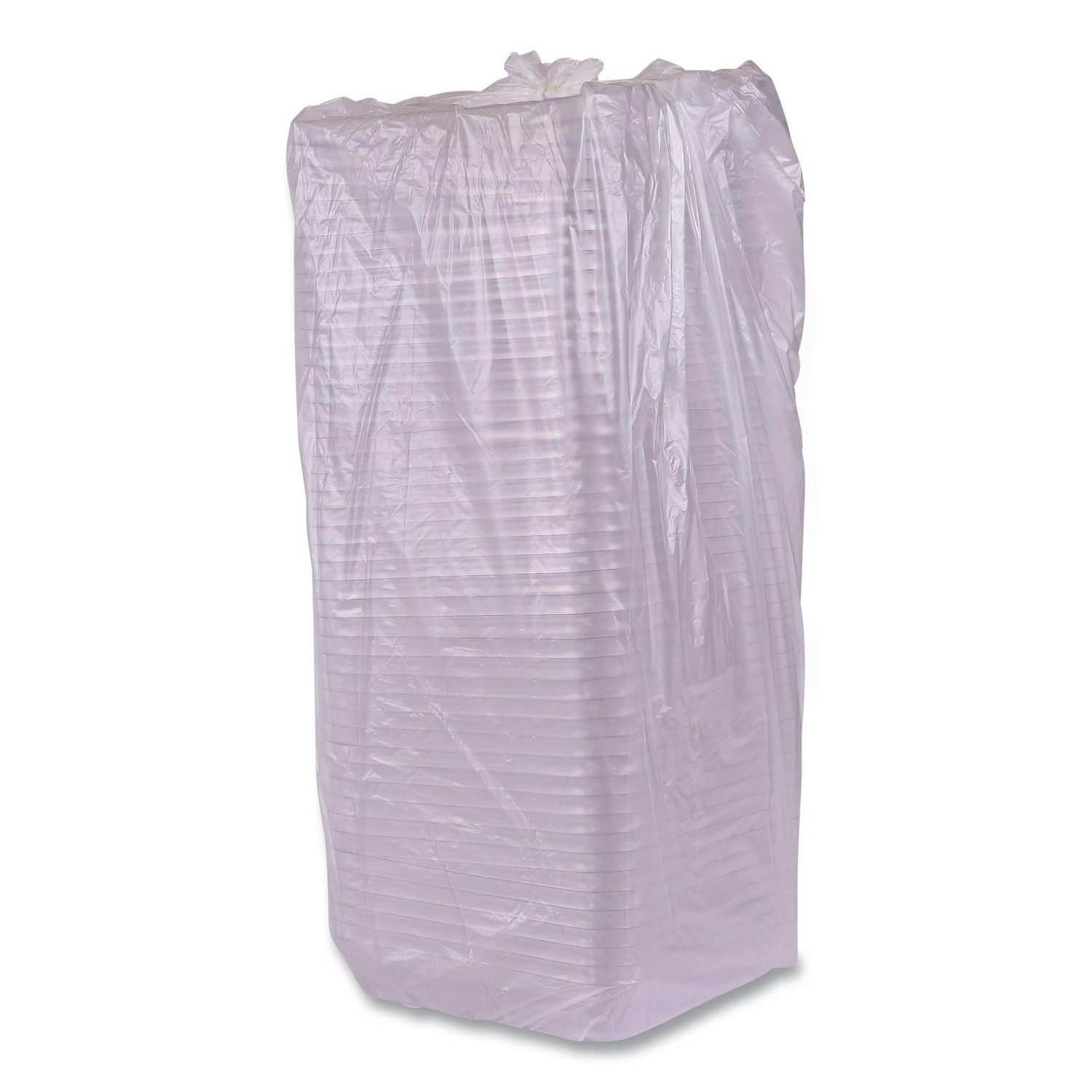 Renewable and Compostable Lids, 8.8 x 8.8 x 1.64, Clear, Plastic, 200/Carton