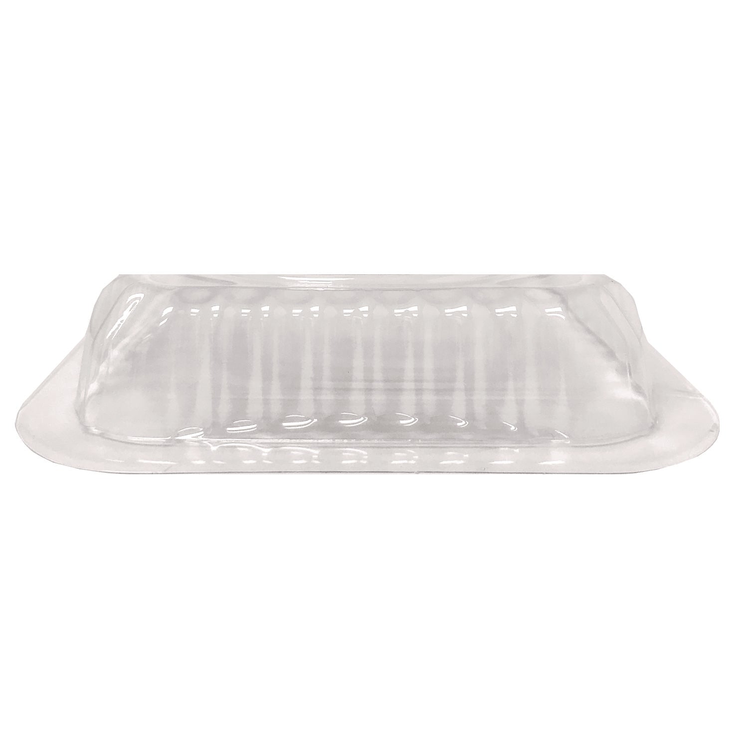 Plastic Dome Lids, Fits 1 lb Oblong Pan, Clear, 1,000/Carton