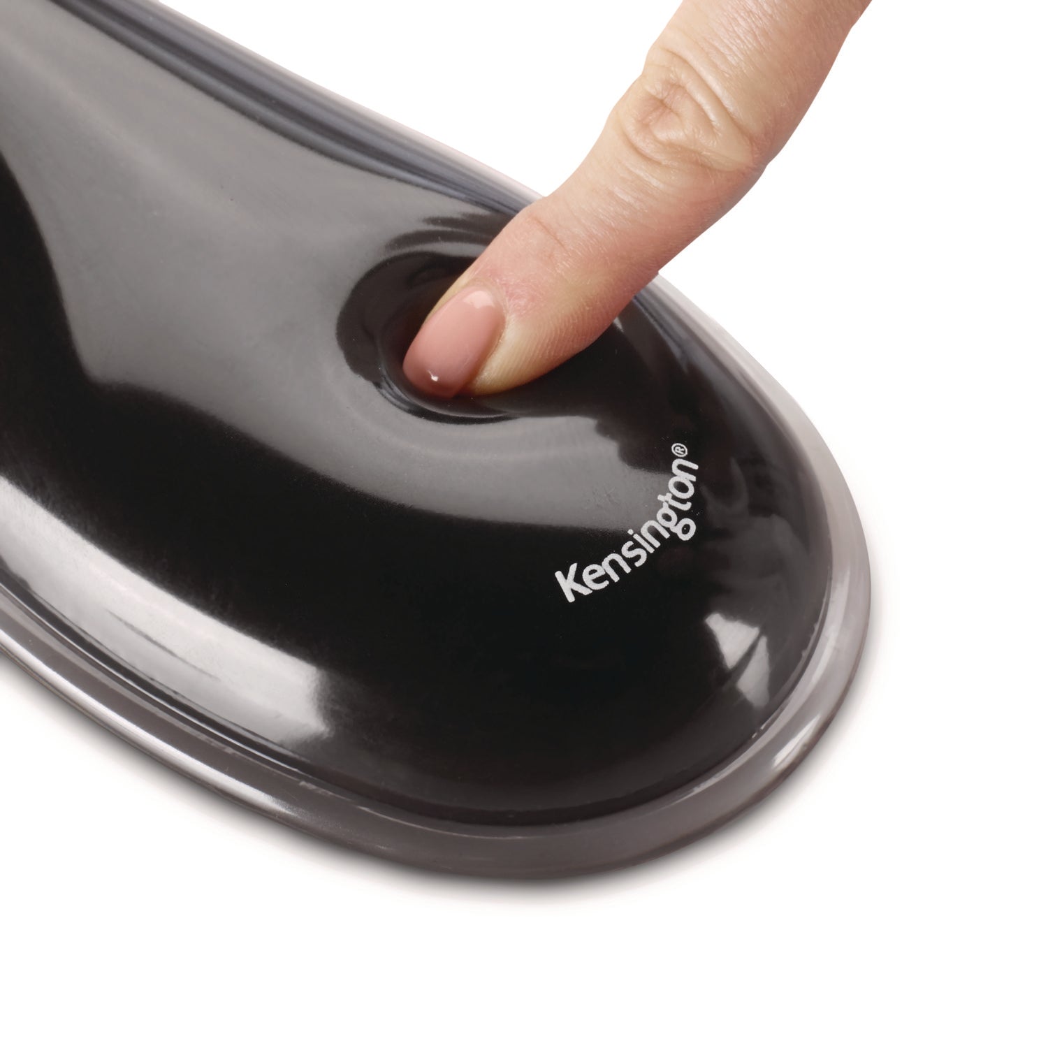 Kensington Duo Gel Wave Keyboard Wrist Rest - 18.88" Width x 3.50" Depth - Red, Black - Gel - Slip Resistant - 1 Each