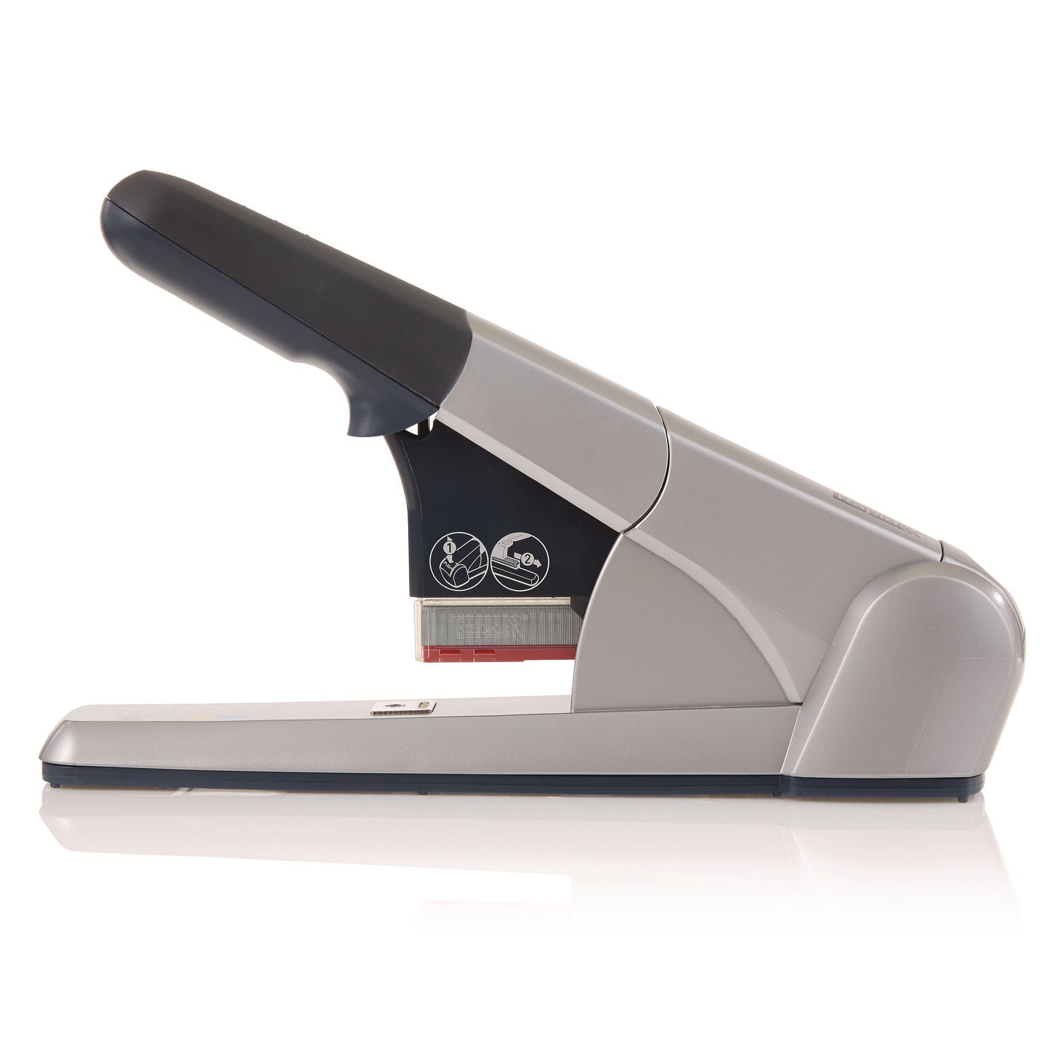 Staples Upto 80 Sheet - Holds Upto 210 Staple - 1.70" Throat Depth - Silver - 1 Each