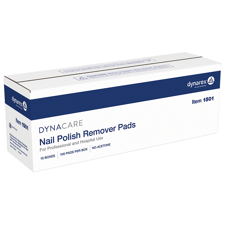 Nail Polish Remover Pads, No Acetone - 100 pcs per Box/10 Boxes per Case