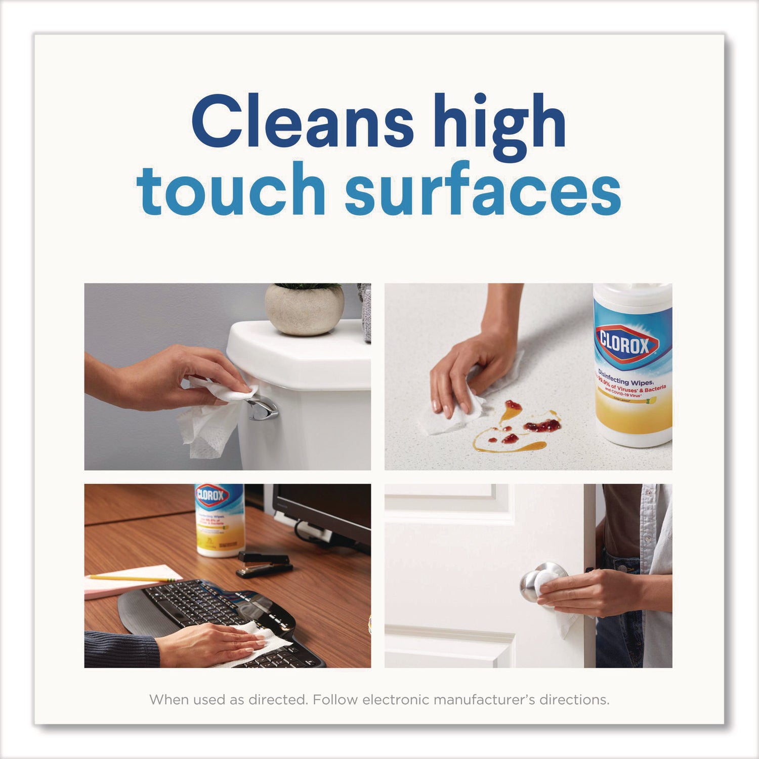 Disinfecting Wipes, Bleach Free Cleaning Wipes, 1-Ply, 7 x 8, Fresh Scent, White, 35/Canister