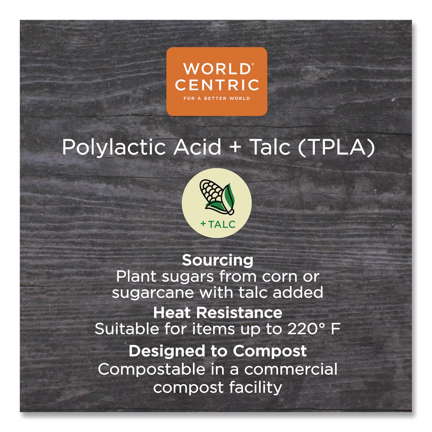 TPLA Compostable Cutlery, Spork, Plastic, White, 750/Carton