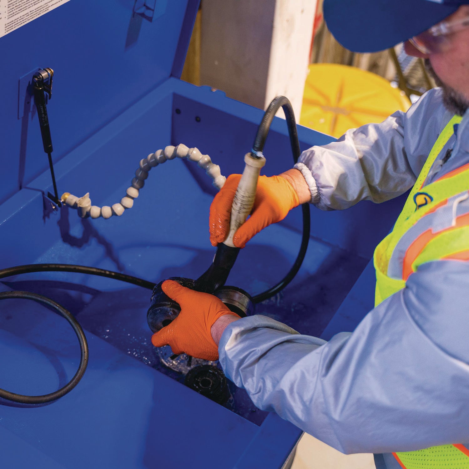 DYNA 143 Parts Washer Degreaser, 55 gal Drum
