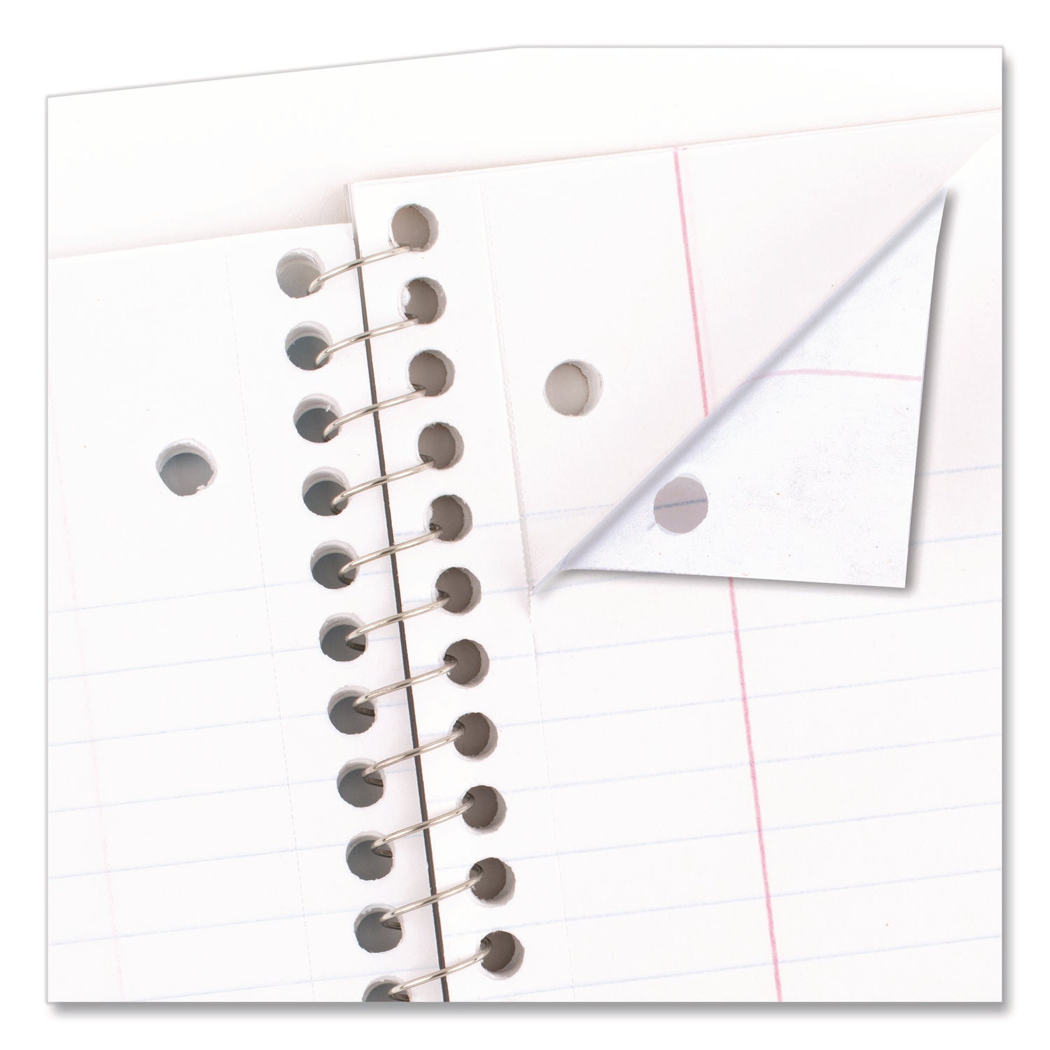 70 Sheets - 140 Pages - Spiral Bound - 3 Hole(s) - 10 1/2" x 8" Sheet Size - 10" Height x 8" Width x 0.5" Length - White Paper - Assorted Cover - Durable Cover, Bleed Resistant, Perforated, Spiral Lock, Lightweight - 4 / Pack