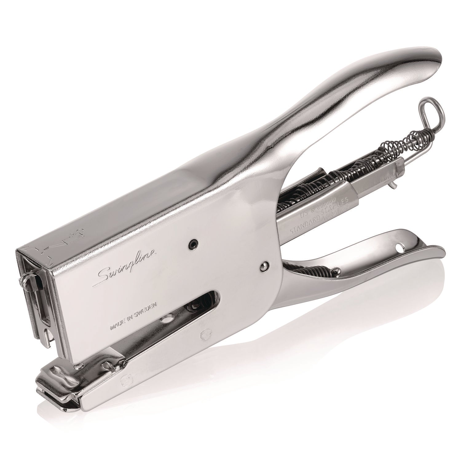 Staples Upto 50 Sheet - Full Strip - Staple Size: 0.25" , 0.31" - Chrome - Metal - 1 Each