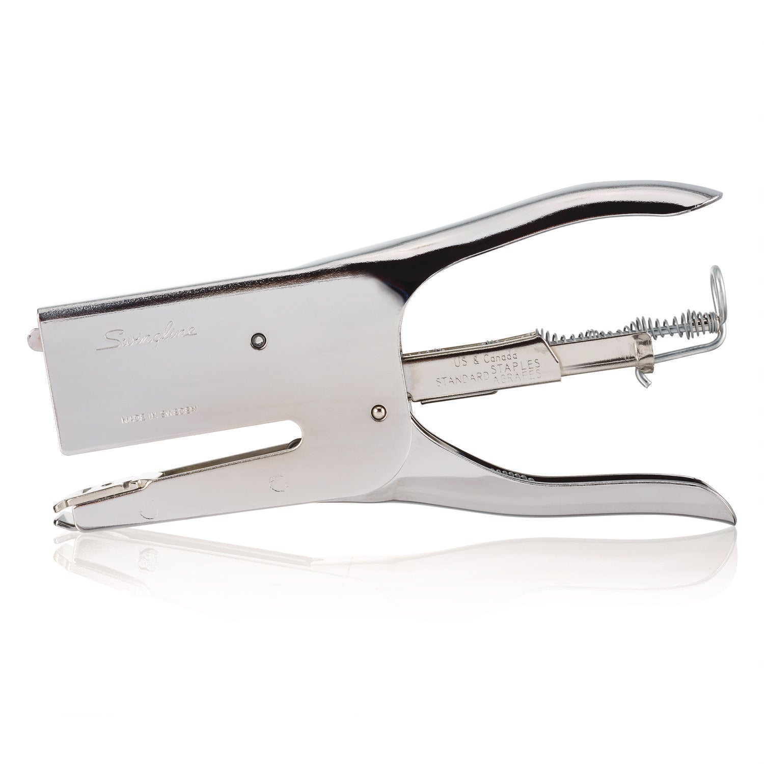 Staples Upto 50 Sheet - Full Strip - Staple Size: 0.25" , 0.31" - Chrome - Metal - 1 Each