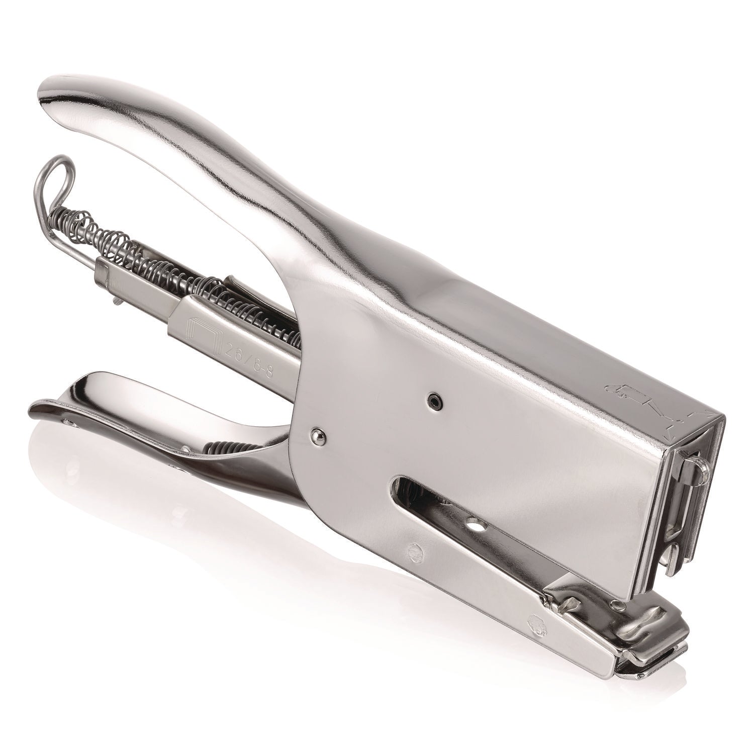 Staples Upto 50 Sheet - Full Strip - Staple Size: 0.25" , 0.31" - Chrome - Metal - 1 Each