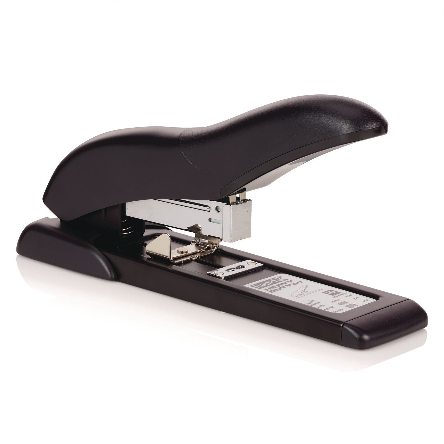 Staples Upto 80 Sheet of 20lb Paper - Staple Size: 0.25" , 0.37" , 0.50" - 2.25" Throat Depth - Black - Metal, Plastic - 1 Each
