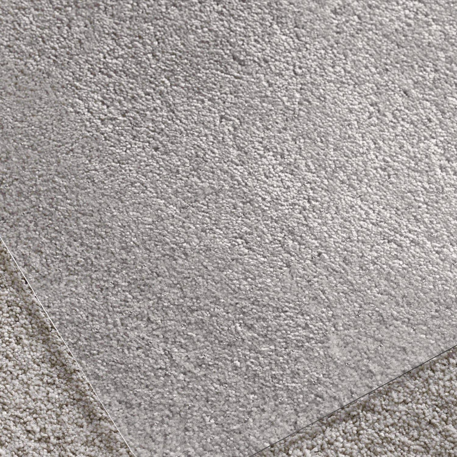 Carpet, Home, Carpet - 60" Length x 60" Width x 0.090" Depth x 0.090" Thickness - Rectangular - Polycarbonate, Polyvinyl Chloride (PVC) - Clear - 1 Each - TAA Compliant