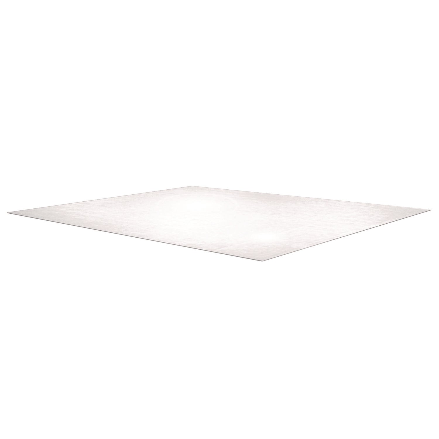 Carpet, Home, Carpet - 60" Length x 60" Width x 0.090" Depth x 0.090" Thickness - Rectangular - Polycarbonate, Polyvinyl Chloride (PVC) - Clear - 1 Each - TAA Compliant