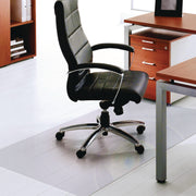 Hard Floor, Home, Office - 60" Length x 60" Width x 0.075" Depth x 0.075" Thickness - Rectangular - Polycarbonate - Clear - 1 Each - TAA Compliant