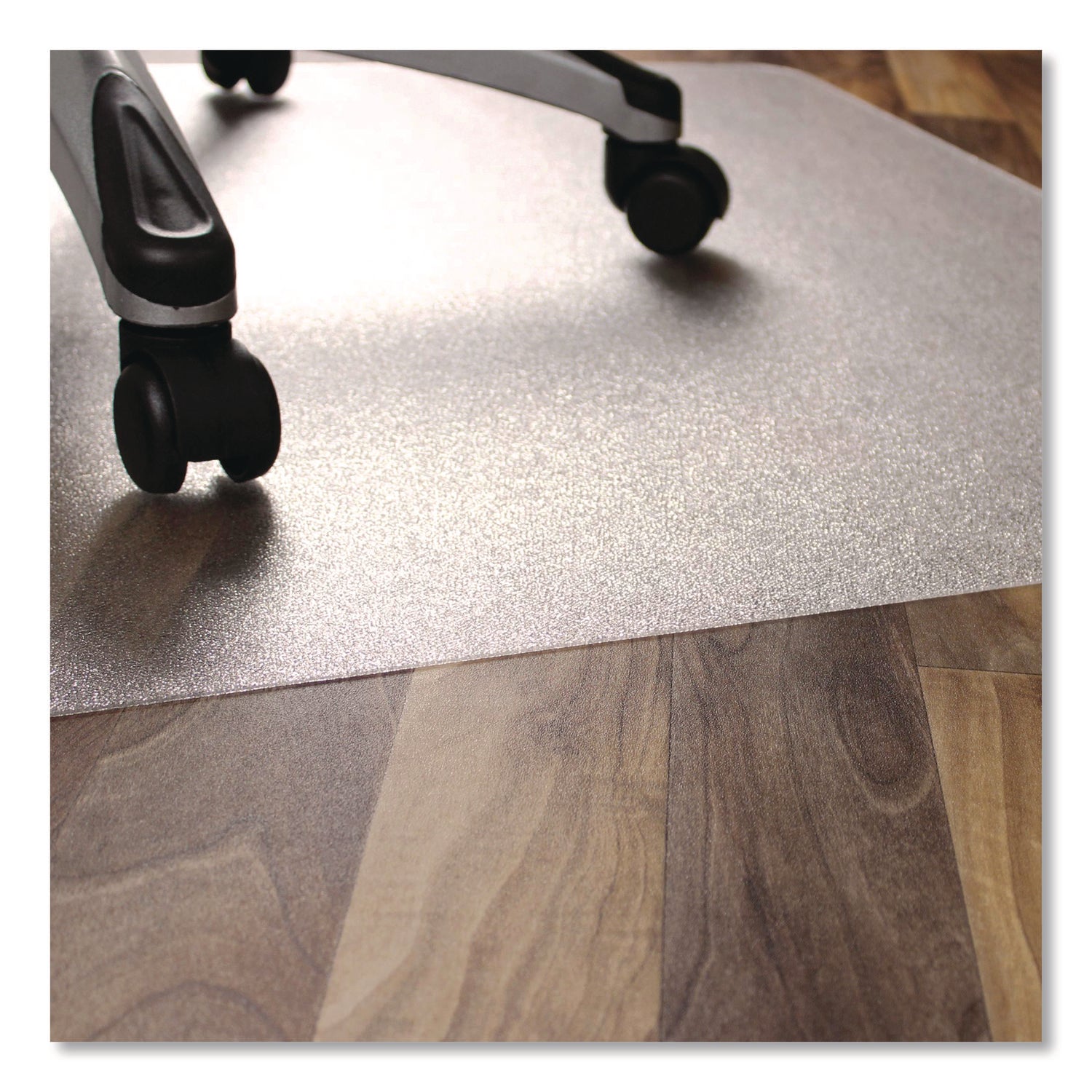 Hard Floor - 60" Length x 46" Width x 0.070" Depth x 0.070" Thickness - Rectangular - Polycarbonate - Clear - 1 Each - TAA Compliant