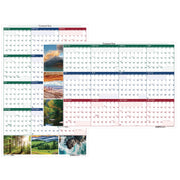 Julian Dates - Daily, Monthly - 12 Month - January 2026 to December 2026 - 2" x 1.38" , 1" x 1" Block - Paper - 24" Height x 18" Width - Laminated, Double-sided, Write on/Wipe off, Reversible, Erasable - 1 Each