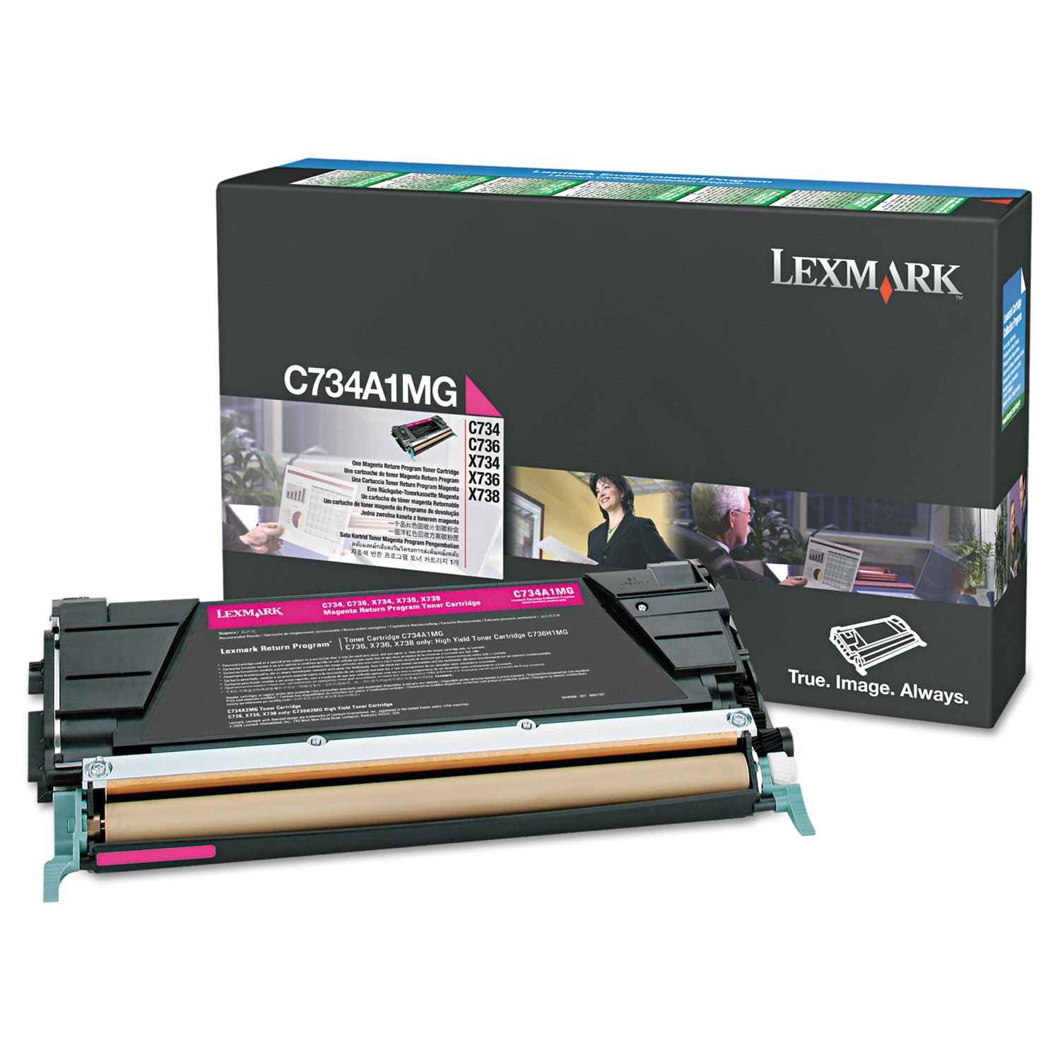 Lexmark Original High Yield Laser Toner Cartridge - Magenta - 1 Each