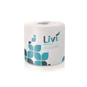 2 Ply - 4.49" Width x 3.98" Length - 500 Sheets/Roll - White - Virgin Fiber - 80 / Carton