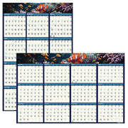 Julian Dates - 12 Month - January 2026 to December 2026 - 24" x 37" Sheet Size - 1.13" x 1.25" , 1.25" x 1.13" Block - Laminated, Erasable - 1 Each