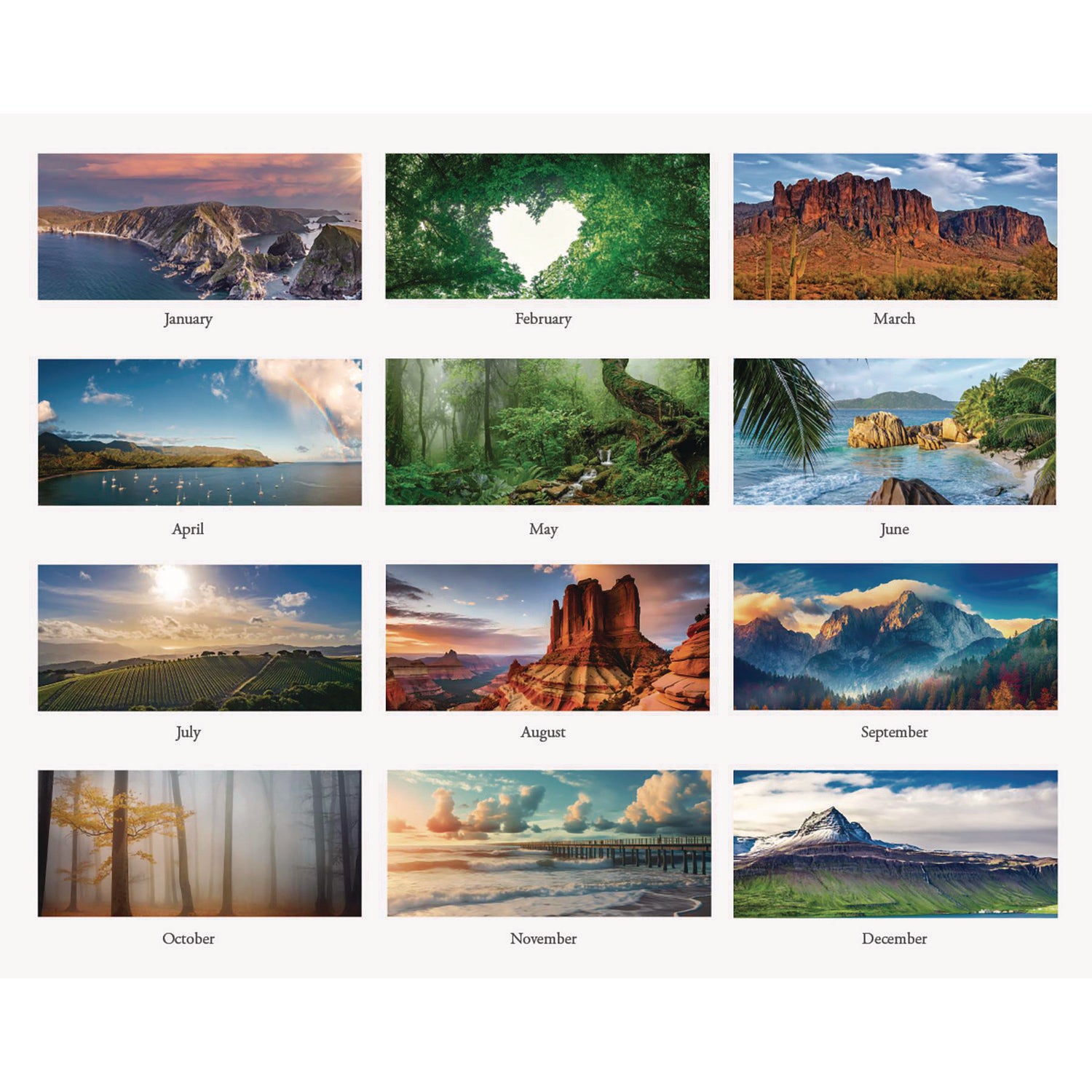 Julian Dates - Monthly - 1 Year - January 2026 to December 2026 - 1 Month Single Page Layout - 12" x 16 1/2" Sheet Size - 2" x 1.63" Block - Wire Bound - White - Paper - Reference Calendar, Hanging Loop - 1 Each