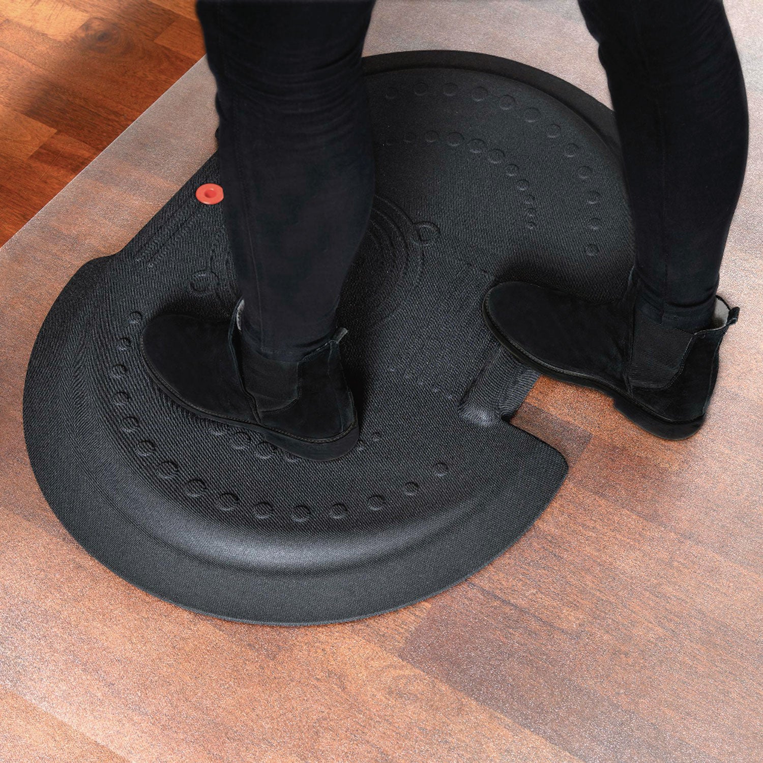 36" Length x 26" Width x 2" Depth x 2" Thickness - Rectangular - Polyester, Polyurethane - Black - 1 Each