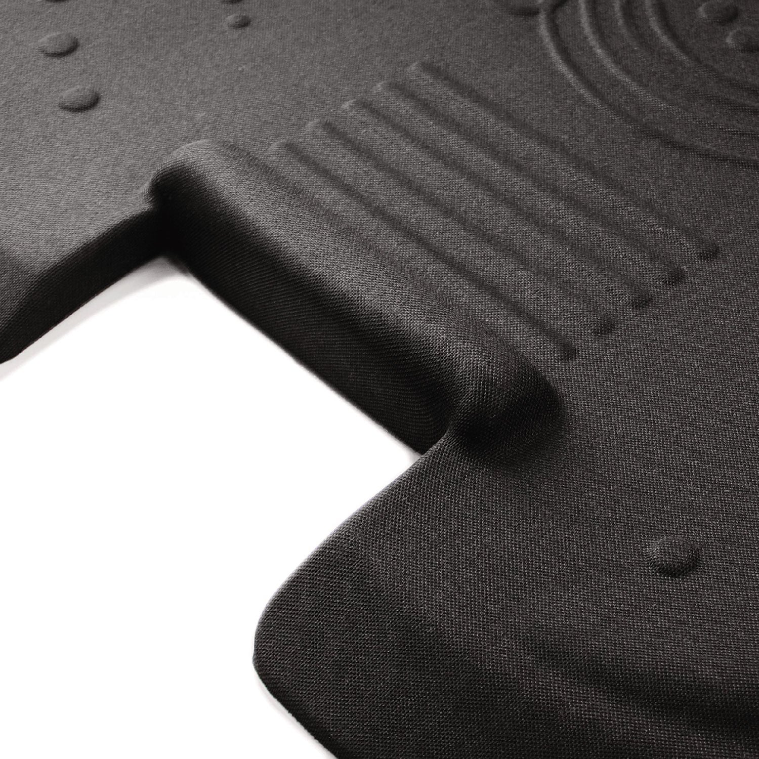 36" Length x 26" Width x 2" Depth x 2" Thickness - Rectangular - Polyester, Polyurethane - Black - 1 Each