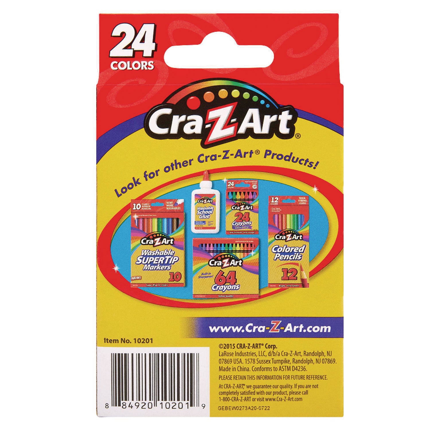 School Quality Crayon, Assorted Colors, 24/box