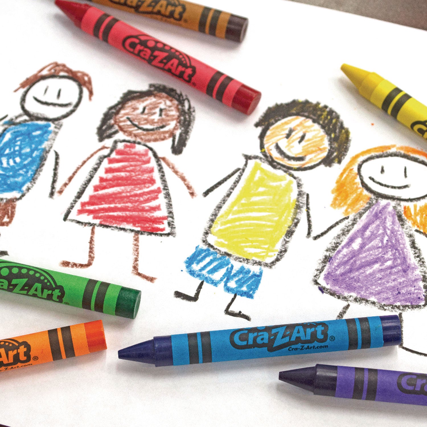 Washable Jumbo Crayons, 16 Assorted Colors, 16/pack