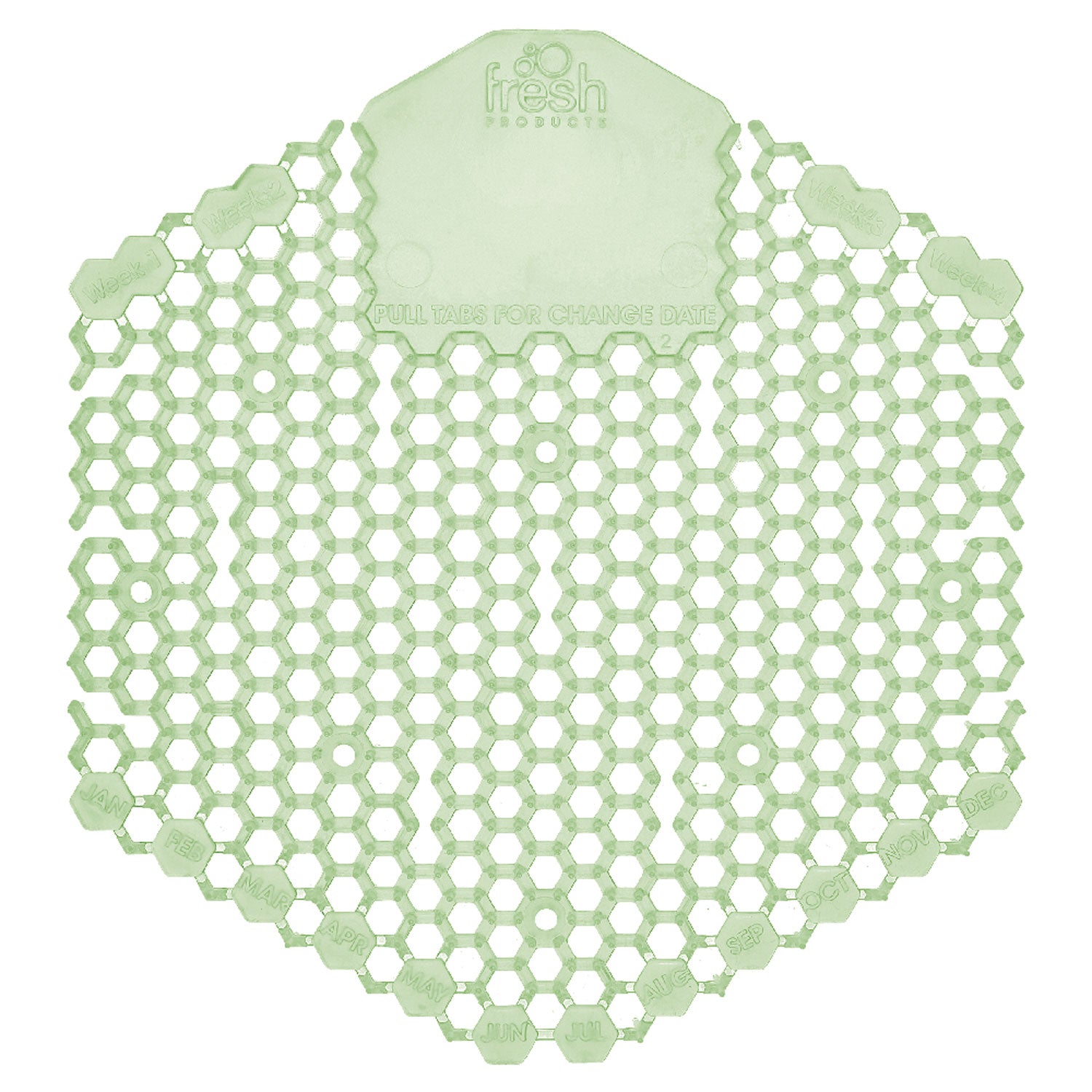 The Wave Urinal Deodorizer, Urinal Screens, Herbal Mint Scent, 58 G, 10/box, 6 Boxes/carton