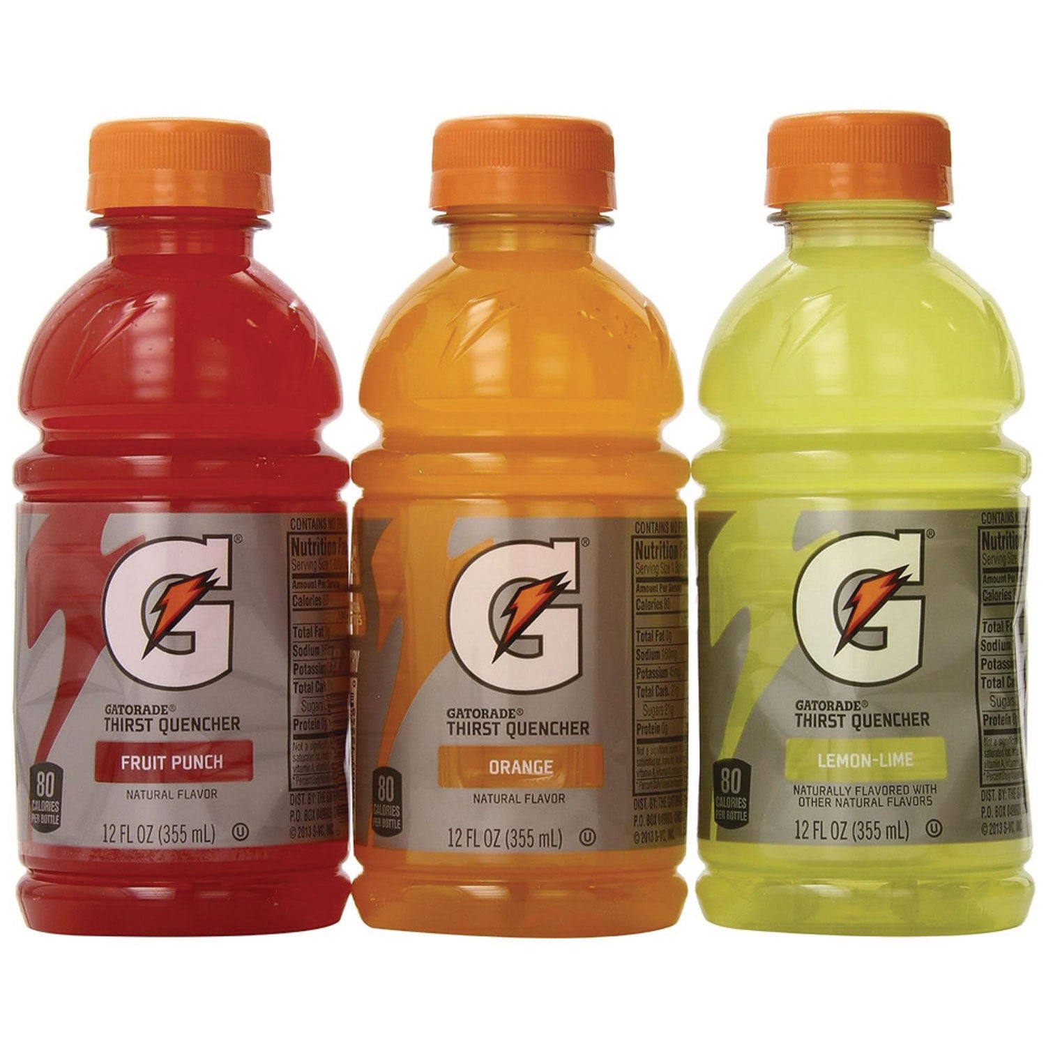 Fruit Punch, Lemon Lime, Orange - 28 / Carton